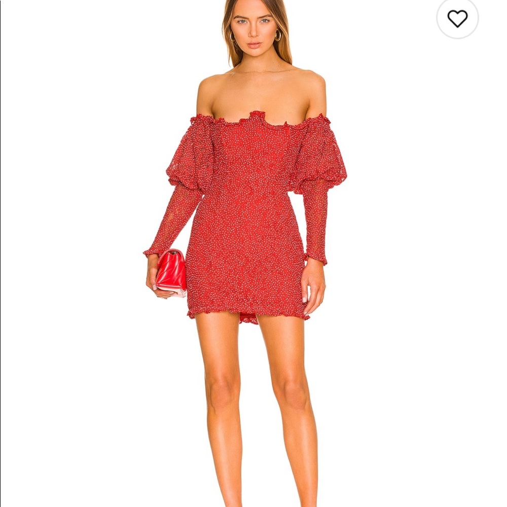 For love & lemons Clarisse Off the shoulder mini dress